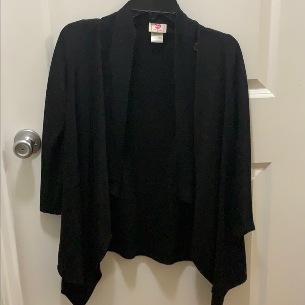 Black cardigan
